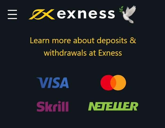 Exness Deposit Methods
