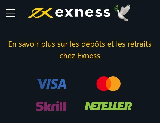 Exness deposit and withdrawal