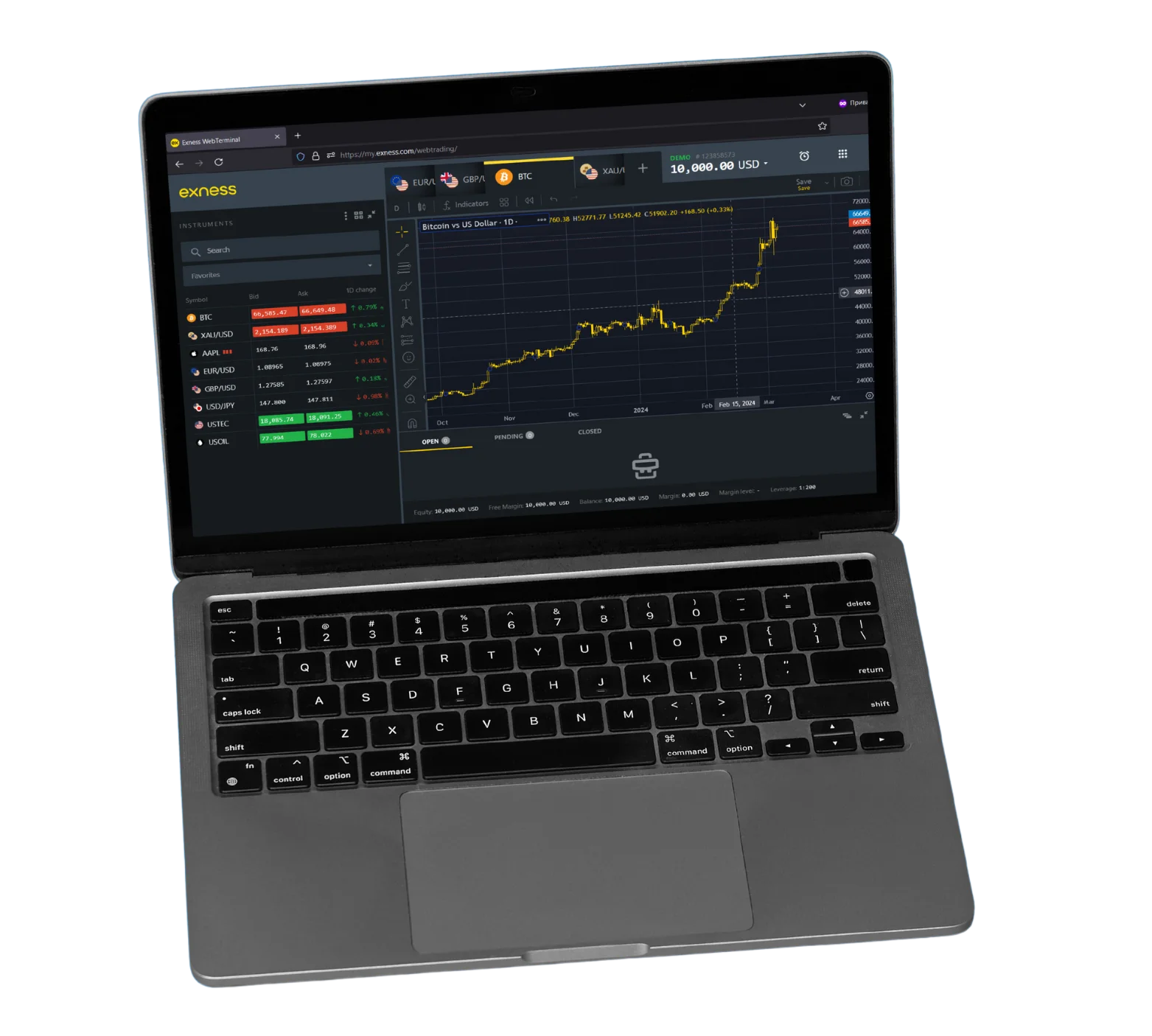 Exness MT5 Web Terminal